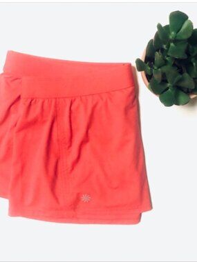 EXC! ATHLETA Coral SWIM SUIT BOTTOM Skirt Skort Size MEDIUM 8 10